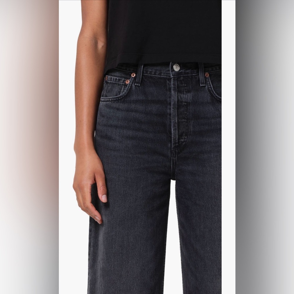 Agolde Ren High Waist Ankle Wide Leg Jeans
